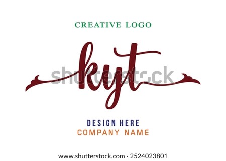 KYT  lettering logo is simple, easy to understand and authoritative