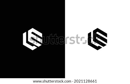 Outstanding professional elegant trendy awesome LE logo design Photo stock © 