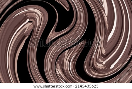 Marble background with moving liquid motifs or chocolate and condensed milk in beige brown tones.  for wallpaper, template, tile, clothing, decoration, artwork, website banner, food, drink Zdjęcia stock © 