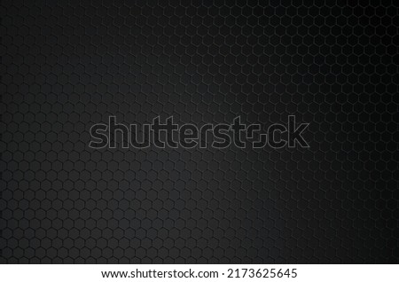 Dark background with black mesh hexagonal pattern