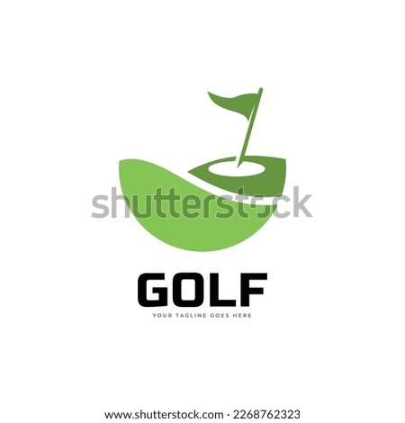 Golf logo design vector template, Vector label of golf, Logo of golf championship, illustration, Creative icon, design concept
