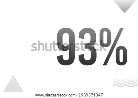 93 Percent off Sign on White Background, Special Offer 93% Discount Tag, Sale Up to 93 Percent Off, big offer, Sale, Special Offer Label, Sticker, Tag, Banner, Advertising, offer Icon