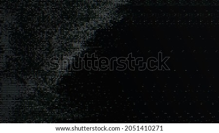 Glitch noise static television VFX pack. Visual video effects stripes background, CRT tv screen no signal glitch effect Сток-фото © 