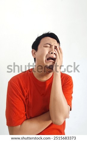 Similar – Image, Stock Photo portrait one sad man