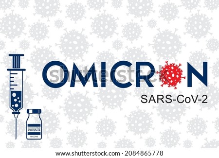 Omicron coronavirus variant. Omicron Covid-19 variant Coronavirus. Mutated coronavirus SARS-CoV-2.
