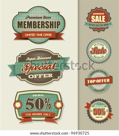 Set of Sale Labels