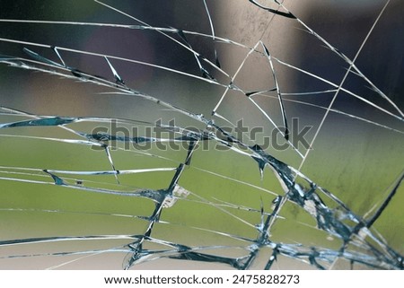 Similar – Image, Stock Photo Scratched up Glass Pane