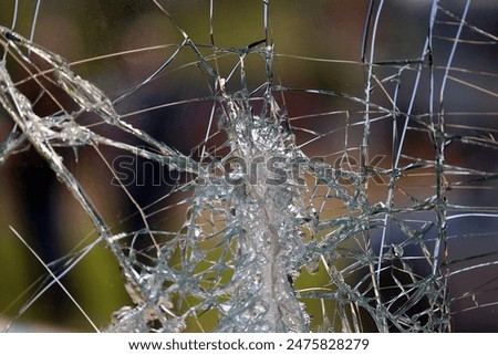 Similar – Image, Stock Photo Scratched up Glass Pane