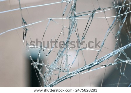 Similar – Image, Stock Photo Scratched up Glass Pane