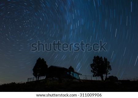 star sky exposure & North Star