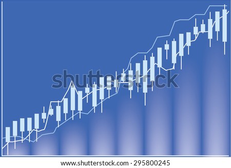 stock market chart , illustration