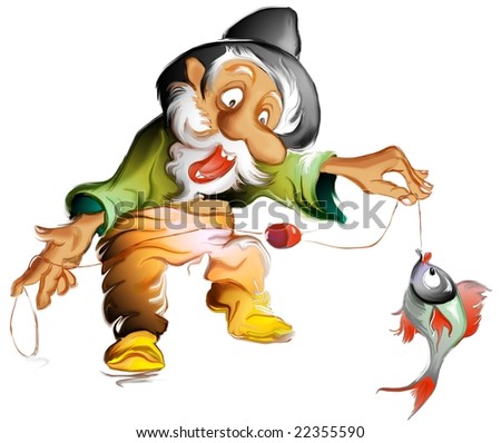 Fishing Character Stock Photo 22355590 : Shutterstock