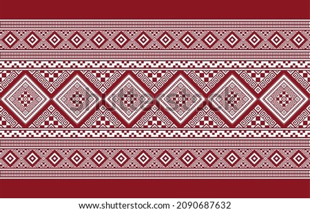 Textile pattern design art of Laos.