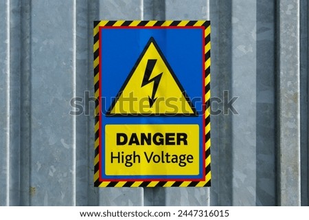 Similar – Image, Stock Photo Attention high voltage