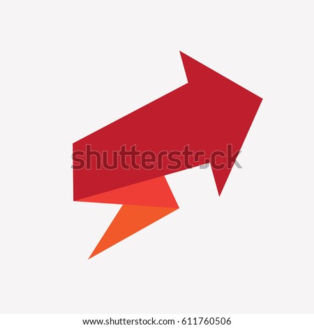 Red arrow design for infographics, diagram, graph, presentation and chart. Business concept. Modern options banner.