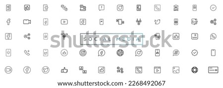 Facebook, twitter, instagram, youtube, snapchat, pinterest, whatsap, linkedin, periscope, vimeo - Collection of popular social media logo. Social media icons. Realistic set