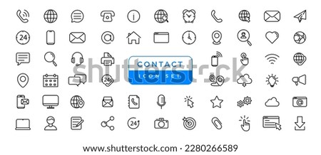 Contact  communication Iconset, outline icon for contact, chat and communication. most useful iconset.