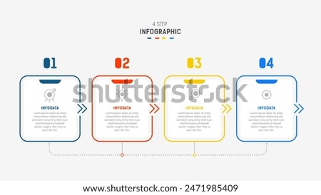 Three Step Infographic label design Vector template with line icons. process steps diagram, presentations, workflow layout, banner, flow chart, info graph vector illustration.