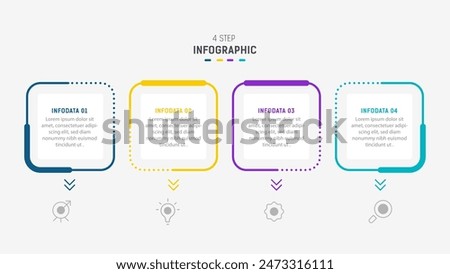 Three Step Infographic label design Vector template with line icons. process steps diagram, presentations, workflow layout, banner, flow chart, info graph vector illustration.