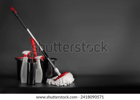 Similar – Image, Stock Photo red bucket in the corner