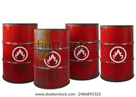 Similar – Image, Stock Photo rusty barrels with old leaves on them