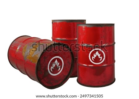 Similar – Image, Stock Photo rusty barrels with old leaves on them