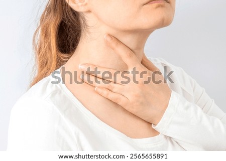 Similar – Image, Stock Photo woman holds in her hands baked round rye bread