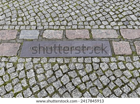 Image, Stock Photo Berlin Wall 1961-1989