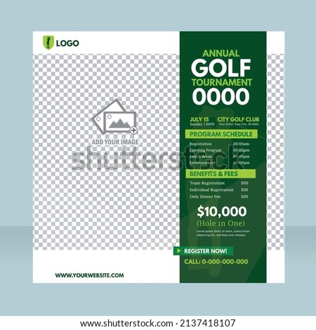 Charity Golf Tournament Flyer Template