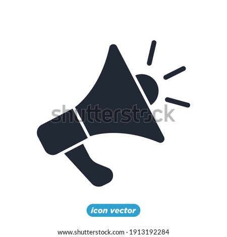 megaphone icon. Shopping and Market symbol template for graphic and web design collection logo vector illustration