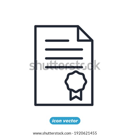 Legal Documents icon. Legal Documents symbol template for graphic and web design collection logo vector illustration