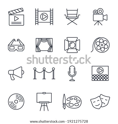 Set of Entertainment icon. Entertainment pack symbol template for graphic and web design collection logo vector illustration