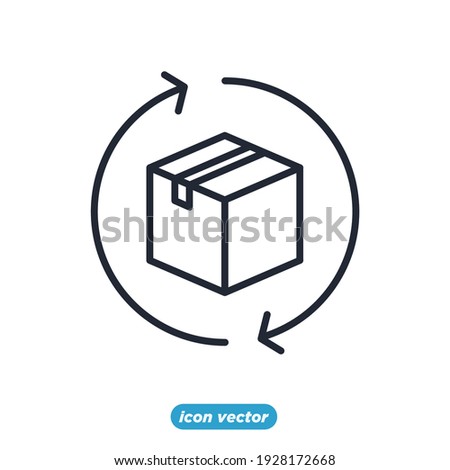 return box icon. delivery shipping symbol template for graphic and web design collection logo vector illustration