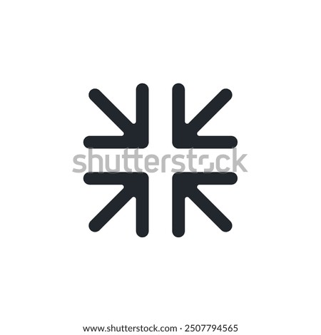 Expand icon. Collapse symbol template for graphic and web design collection logo vector illustration