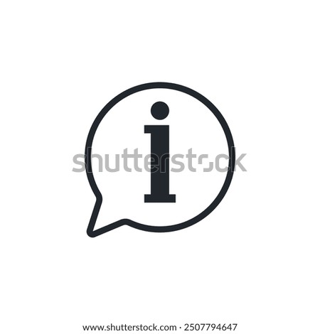 Info icon. Information symbol template for graphic and web design collection logo vector illustration