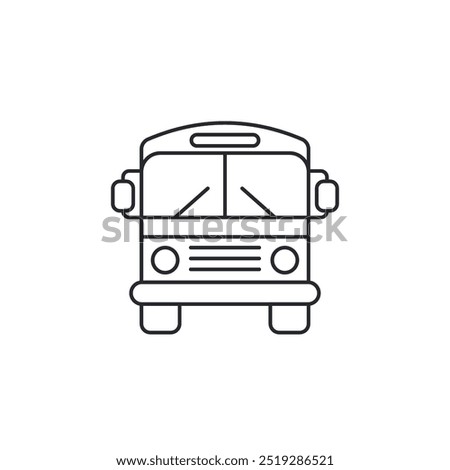 Bus icon. School bus symbol template for graphic and web design collection logo vector illustration