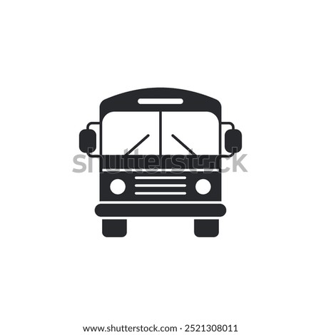 Bus icon. School bus symbol template for graphic and web design collection logo vector illustration