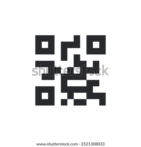 QR Code icon. scanning QR Code symbol template for graphic and web design collection logo vector illustration