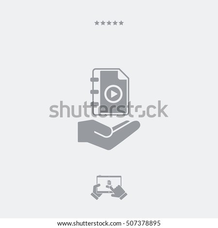 Multimedia playlist - Minimal icon