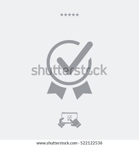 Approved symbol - Vector web icon