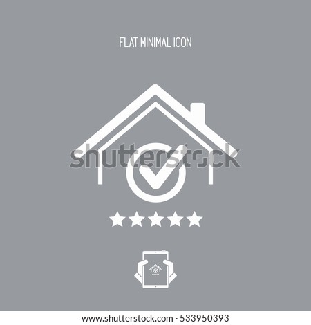 Top rating residence - Vector web icon