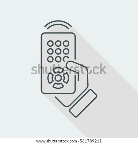 Remote control icon - Thin series