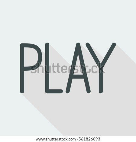 Play button - Vector icon for computer website or application