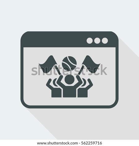 Sport supporters - Vector icon for computer website or application