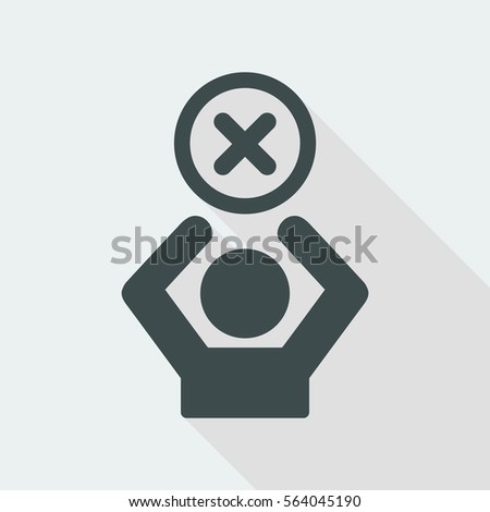 Access denied - Privacy concept - Vector web icon