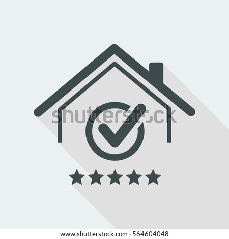 Top rating residence - Vector web icon