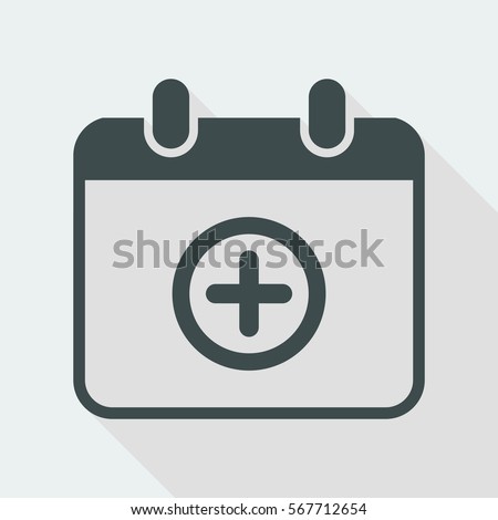 Add new appointment on calendar - Minimal vector icon
