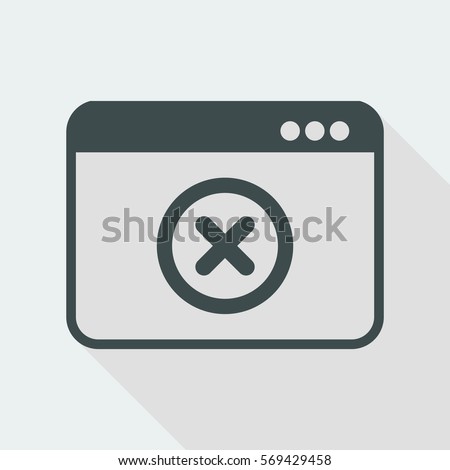 Alert window - Flat minimal icon