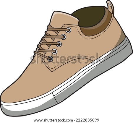 Vector Illustration of Brown Shoes