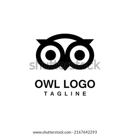 COOL Owl EYES SIMPLE AND MODERN Stock foto © 